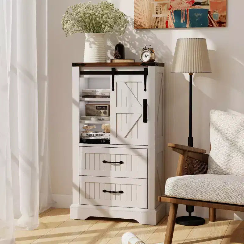 Meuble bas de salle de bain style ferme