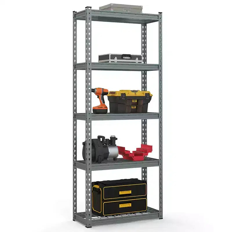 Étagère métallique à 5 niveaux, grille de rangement robuste en fil de fer