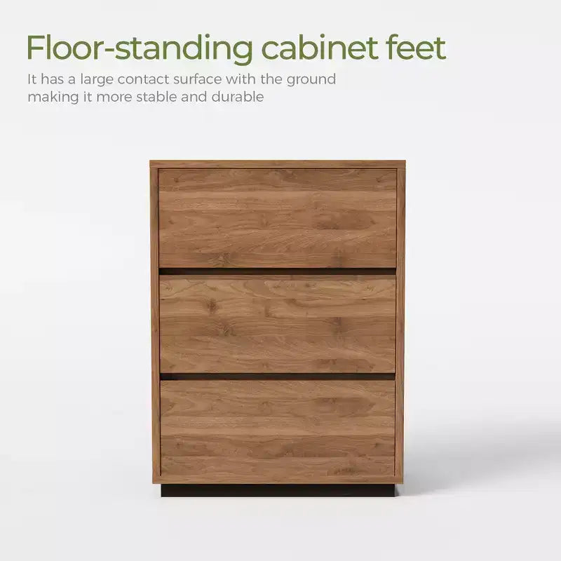 Commode de chambre minimaliste couleur noyer