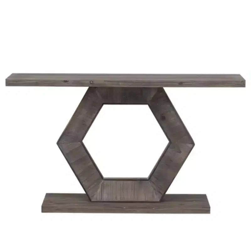 Consoles d'entrée modernes avec base hexagonale évidée