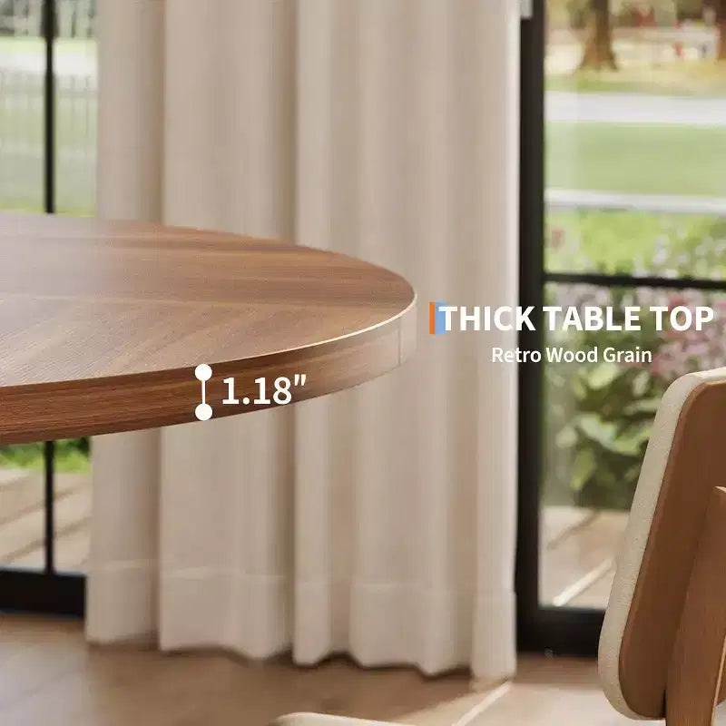 Table à manger ronde moderne
