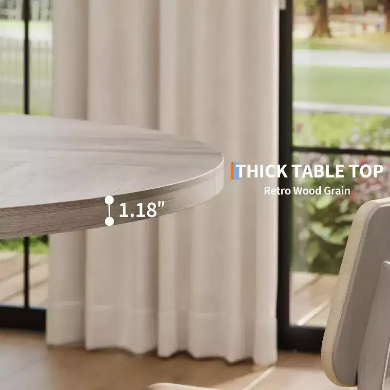 Table à manger ronde moderne