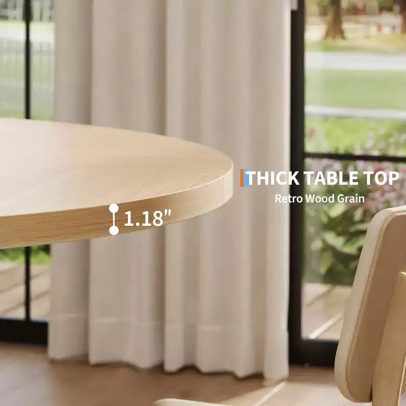 Table à manger ronde moderne