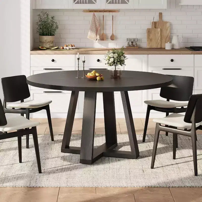 Table à manger ronde moderne