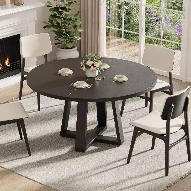 Table à manger ronde moderne
