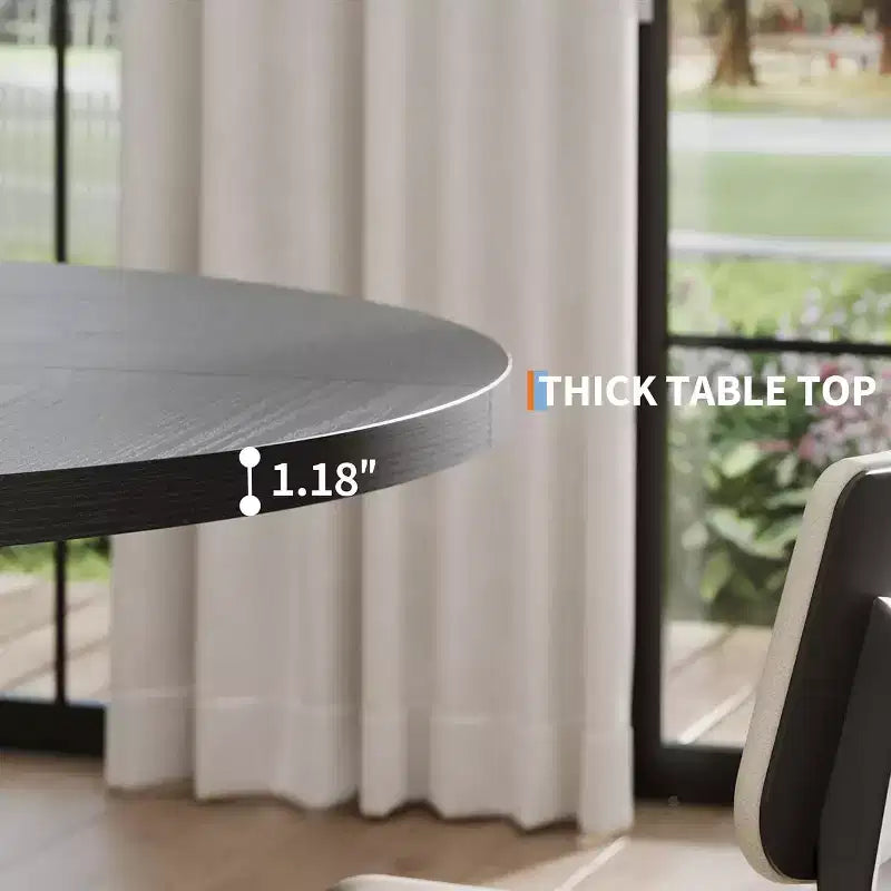 Table à manger ronde moderne