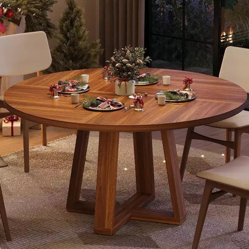 Table à manger ronde moderne