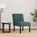 Chaise tapissée velours vert foncé