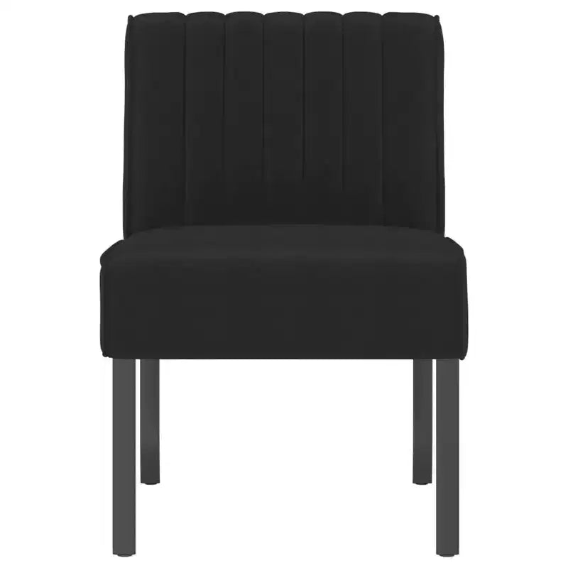 Chaise tapissée velours vert foncé
