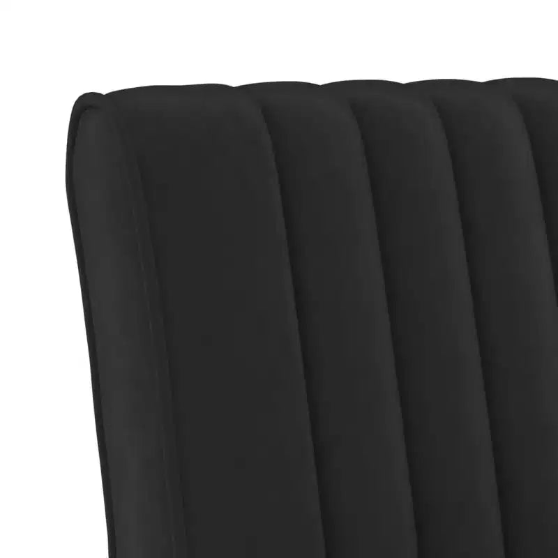 Chaise tapissée velours vert foncé