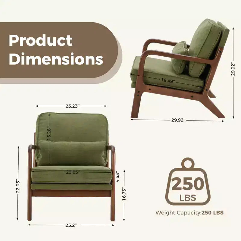 Fauteuil d'appoint moderne du milieu du siècle