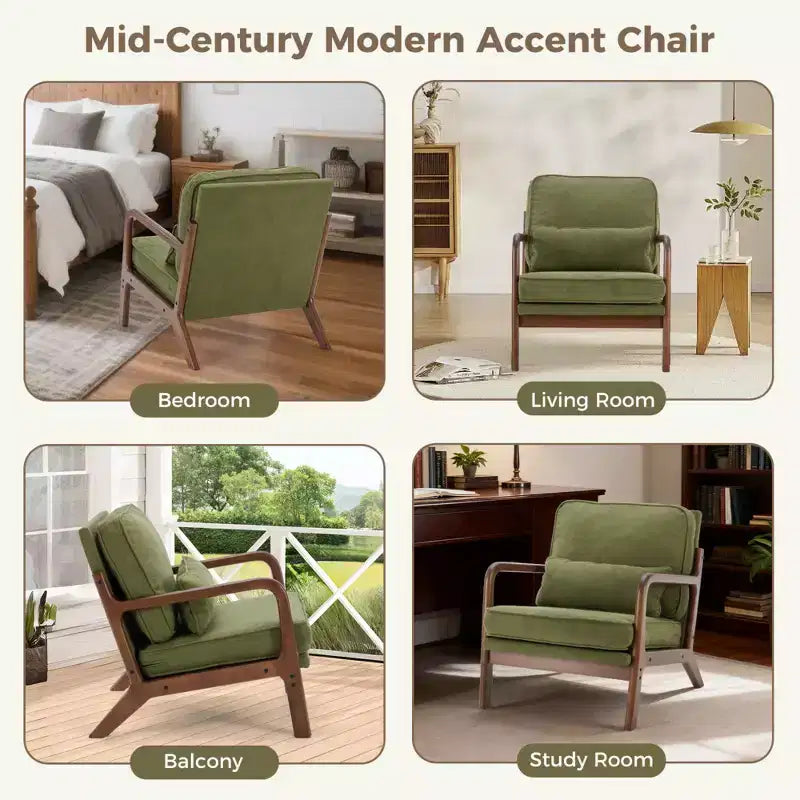 Fauteuil d'appoint moderne du milieu du siècle