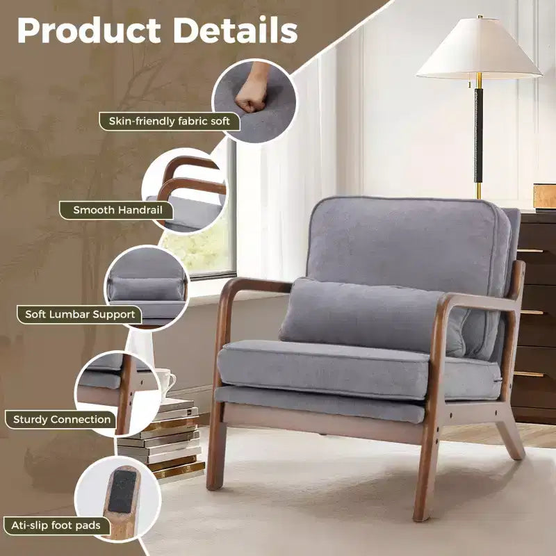 Fauteuil d'appoint moderne du milieu du siècle