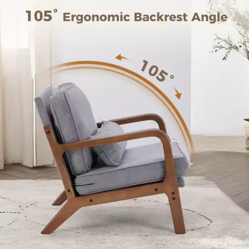 Fauteuil d'appoint moderne du milieu du siècle