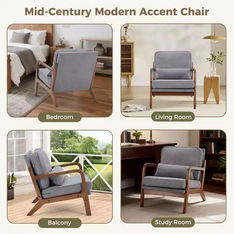 Fauteuil d'appoint moderne du milieu du siècle