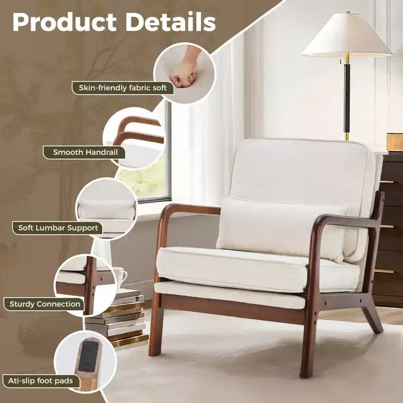 Fauteuil d'appoint moderne du milieu du siècle