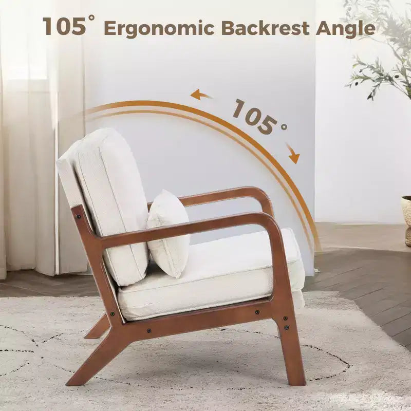 Fauteuil d'appoint moderne du milieu du siècle