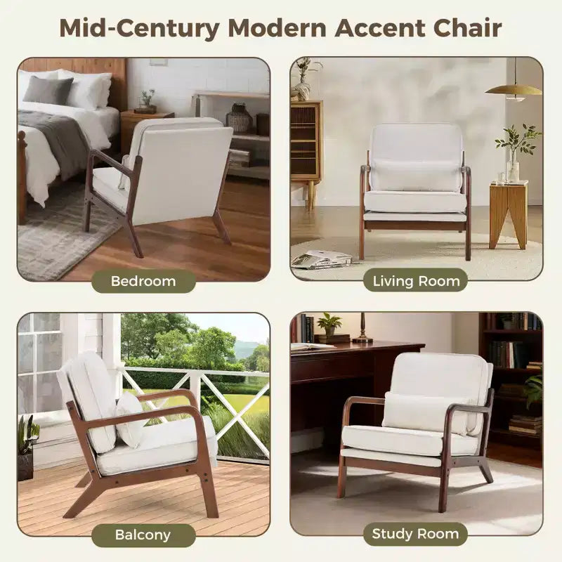 Fauteuil d'appoint moderne du milieu du siècle