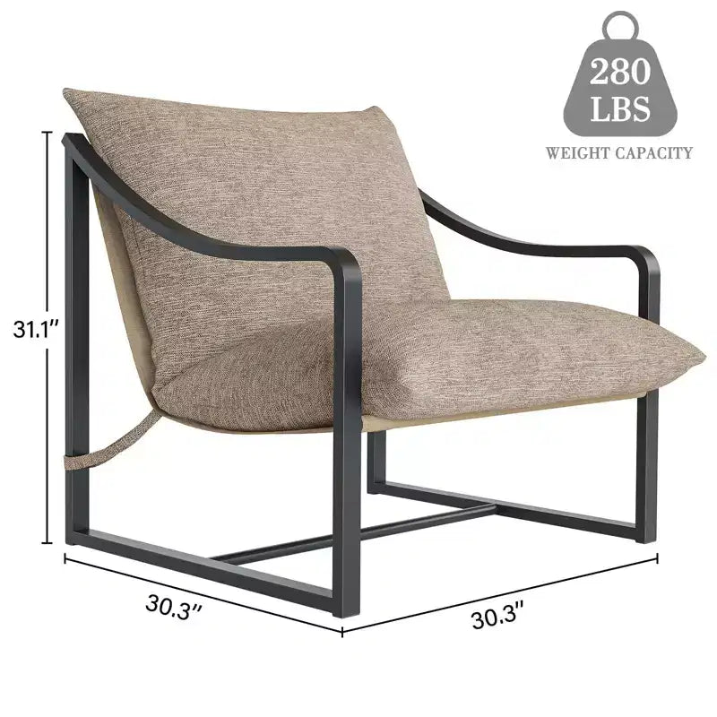 Fauteuil d'appoint Sling, Fauteuil moderne et confortable