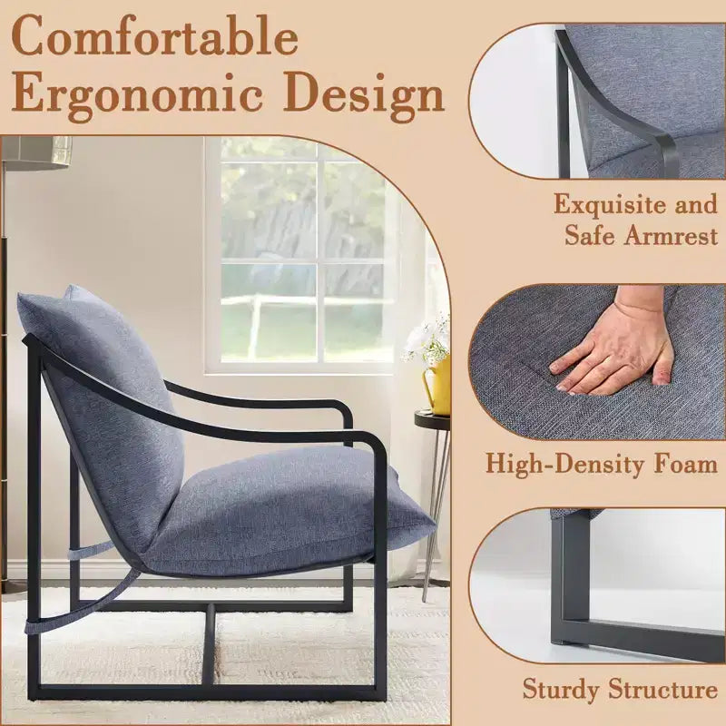 Fauteuil d'appoint Sling, Fauteuil moderne et confortable