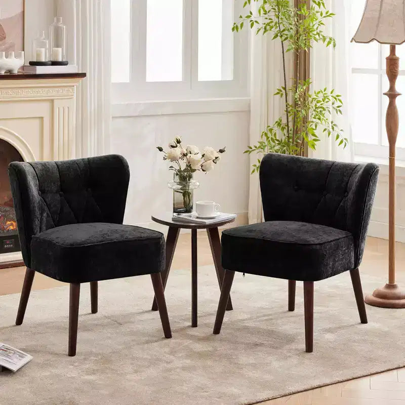 Fauteuil d'appoint moderne, fauteuil de salon sans accoudoirs