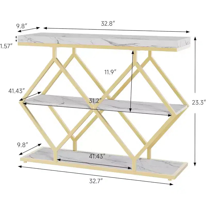 Cadre en métal diamant, étagère de rangement pour couloir