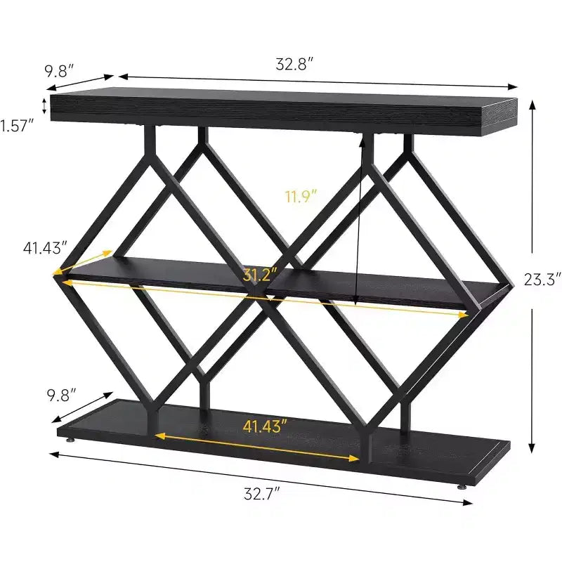 Cadre en métal diamant, étagère de rangement pour couloir