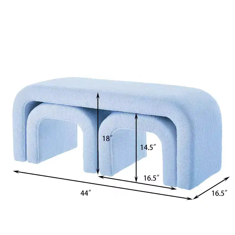 Repose-pieds tabouret ottoman rembourré