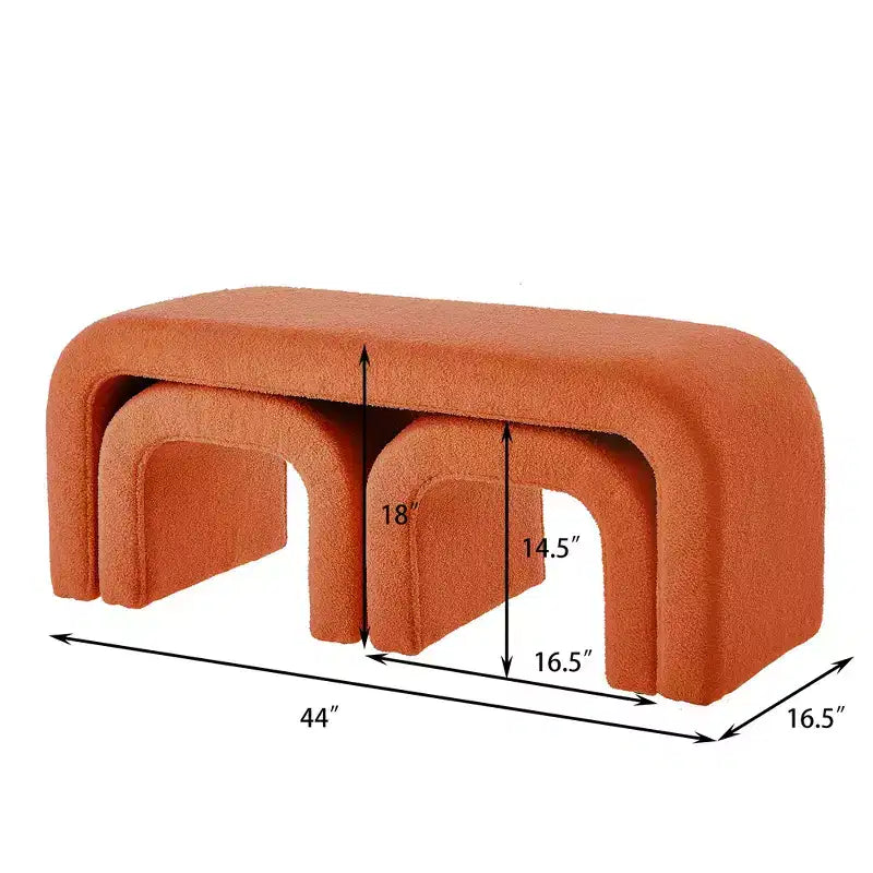 Repose-pieds tabouret ottoman rembourré