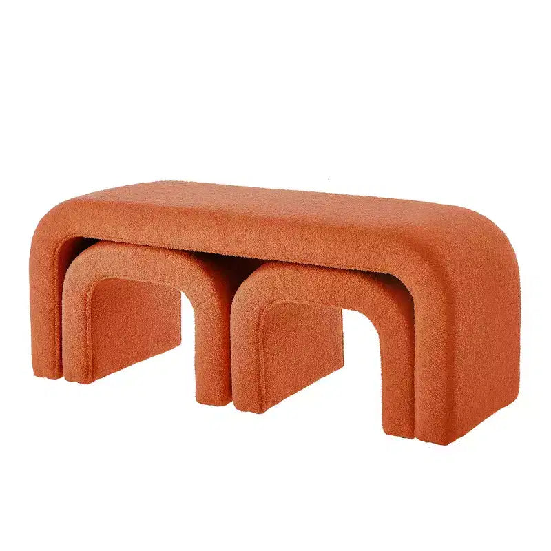 Repose-pieds tabouret ottoman rembourré