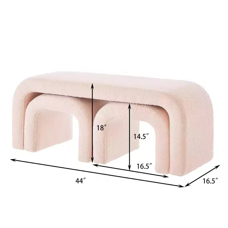 Repose-pieds tabouret ottoman rembourré