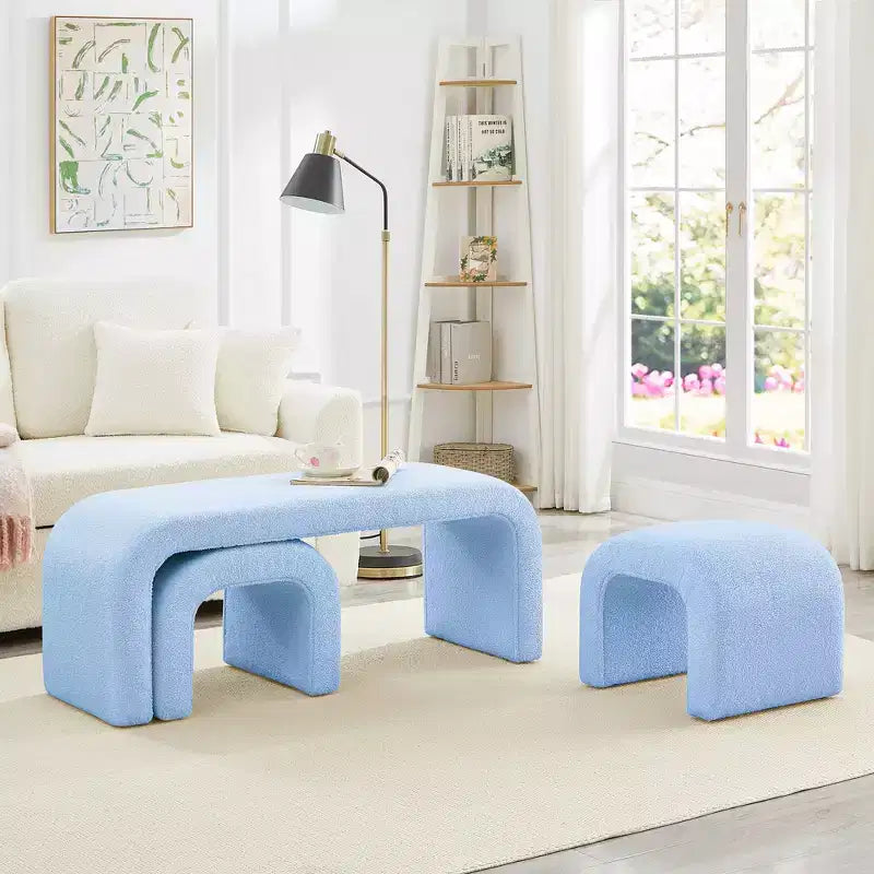 Repose-pieds tabouret ottoman rembourré