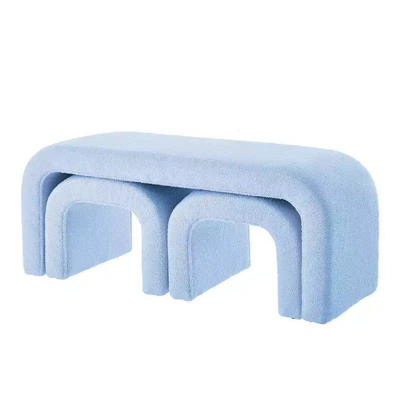 Repose-pieds tabouret ottoman rembourré