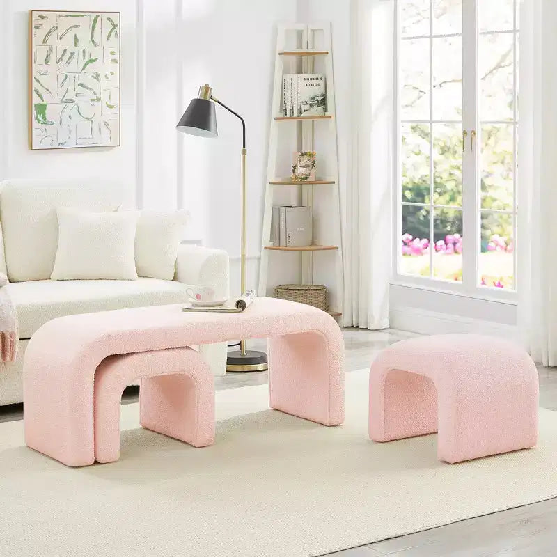 Repose-pieds tabouret ottoman rembourré