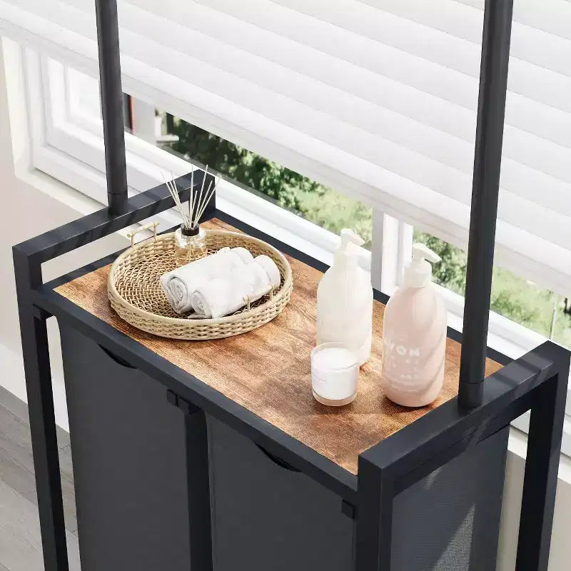 Section de tri de linge, Panier à linge à roulettes avec suspension