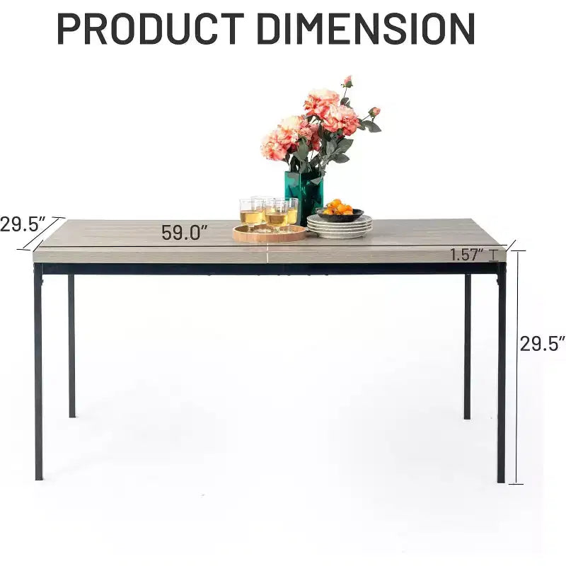 Table de salle à manger effet marbre