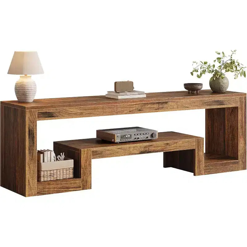 Meuble TV avec étagères de rangement