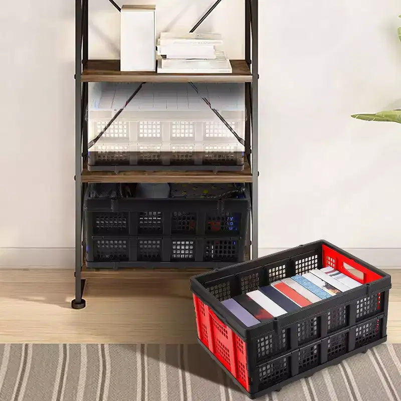 Caisse de lait pliable, panier de rangement empilable avec poignées
