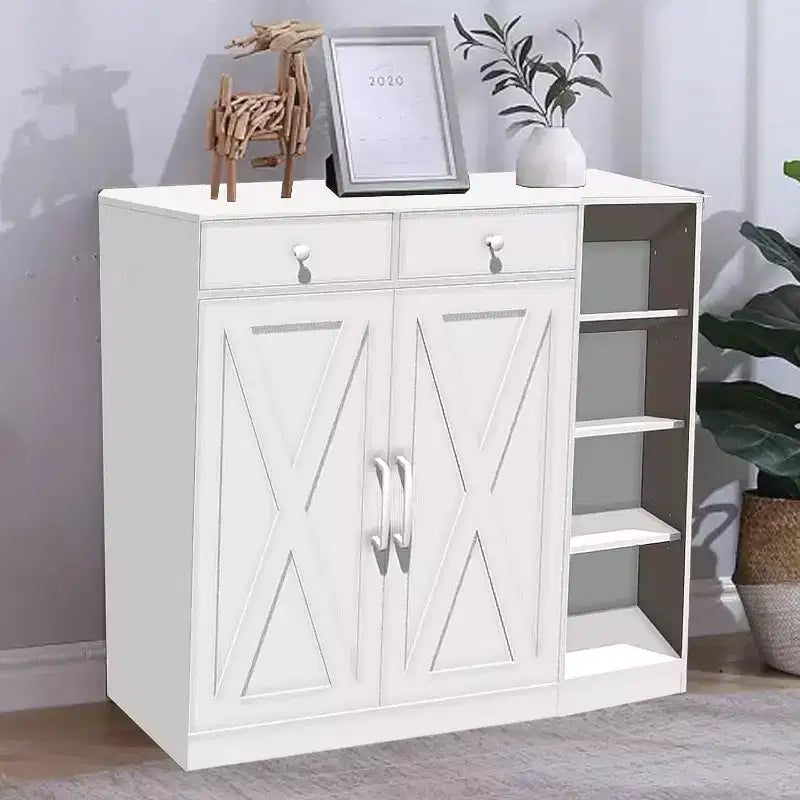 Meuble de Rangement pour Chaussures, Organisateur de Chaussures Style Ferme Moderne