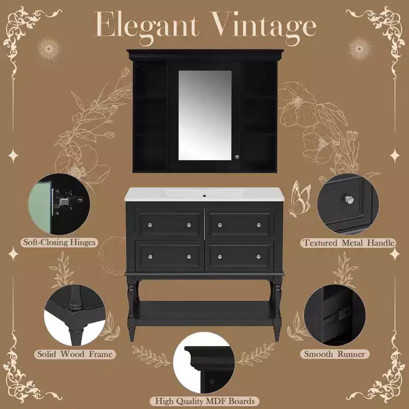 Armoire de toilette avec étagère réglable