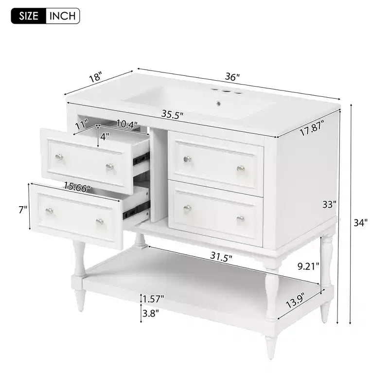 Armoire de toilette avec étagère réglable