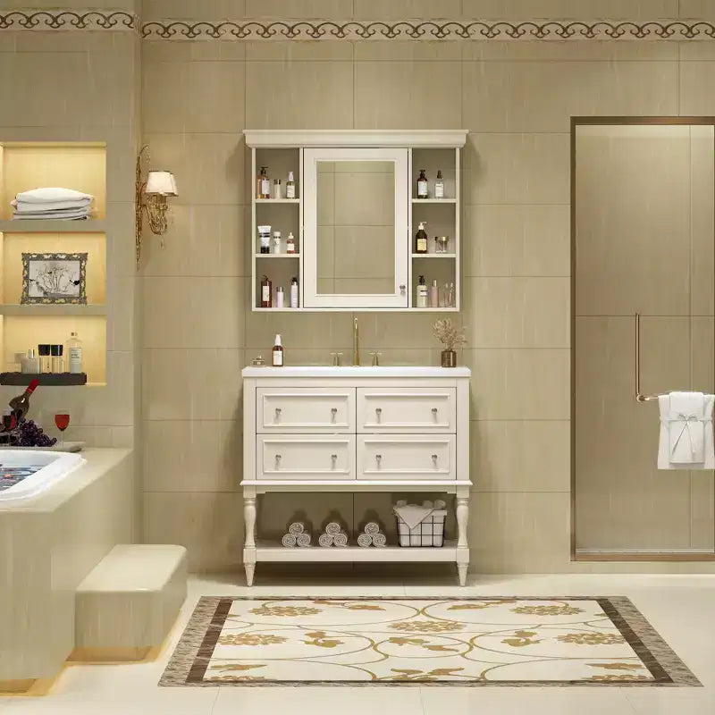 Armoire de toilette avec étagère réglable