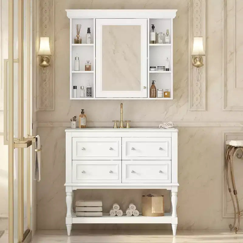 Armoire de toilette avec étagère réglable