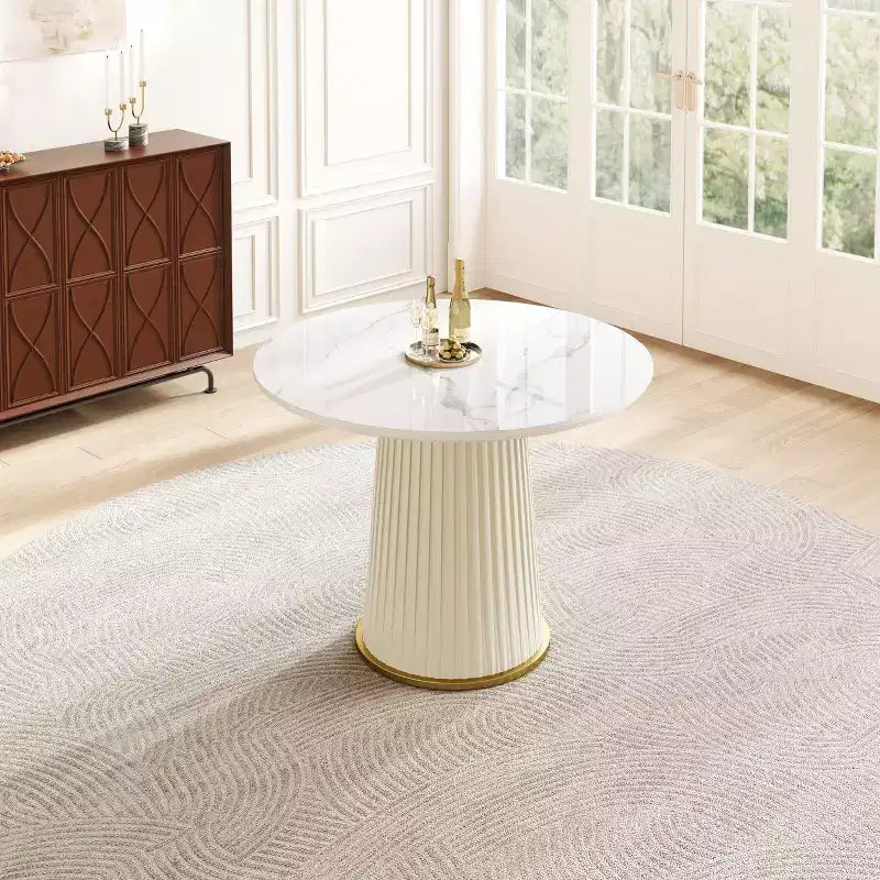 Table à manger ronde moderne