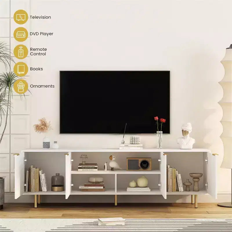 Meuble TV en rotin