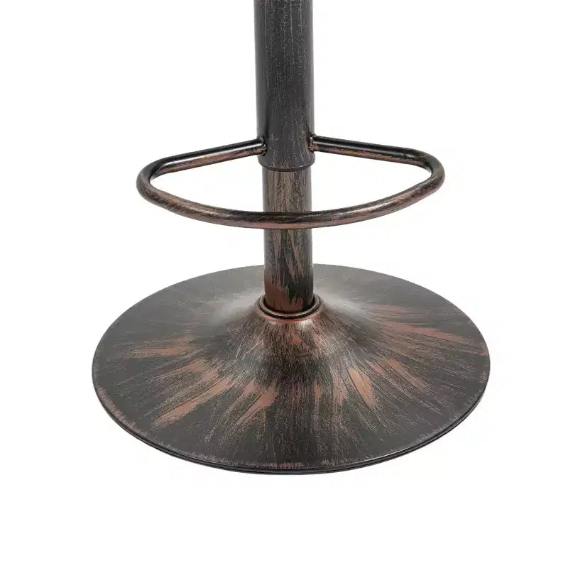 Tabourets de bar pivotants en rotin - Chaises à base métallique réglables en hauteur