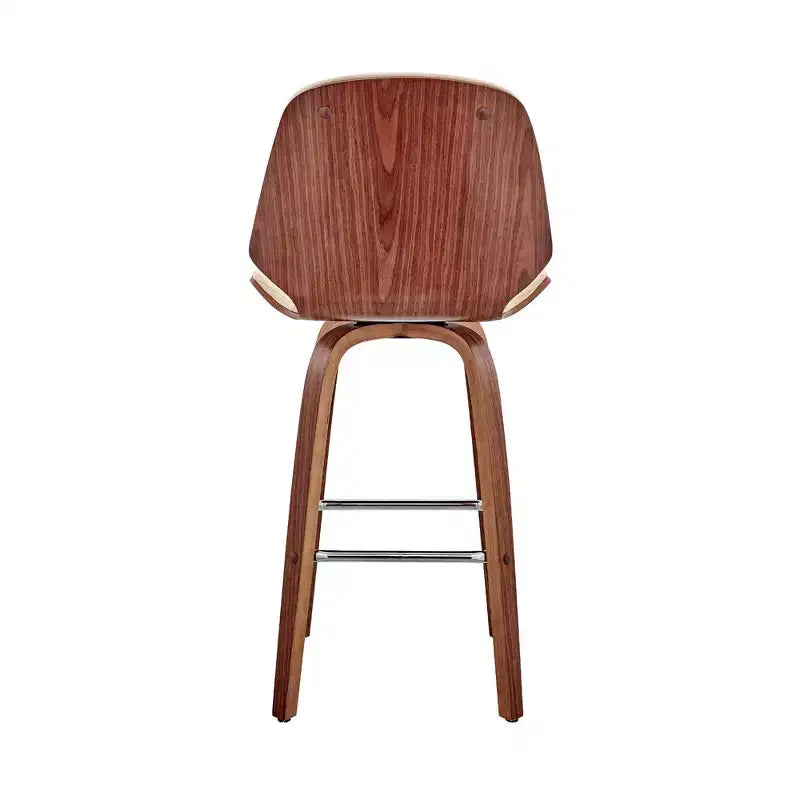 Tabouret de bar hauteur comptoir avec assise en cuir