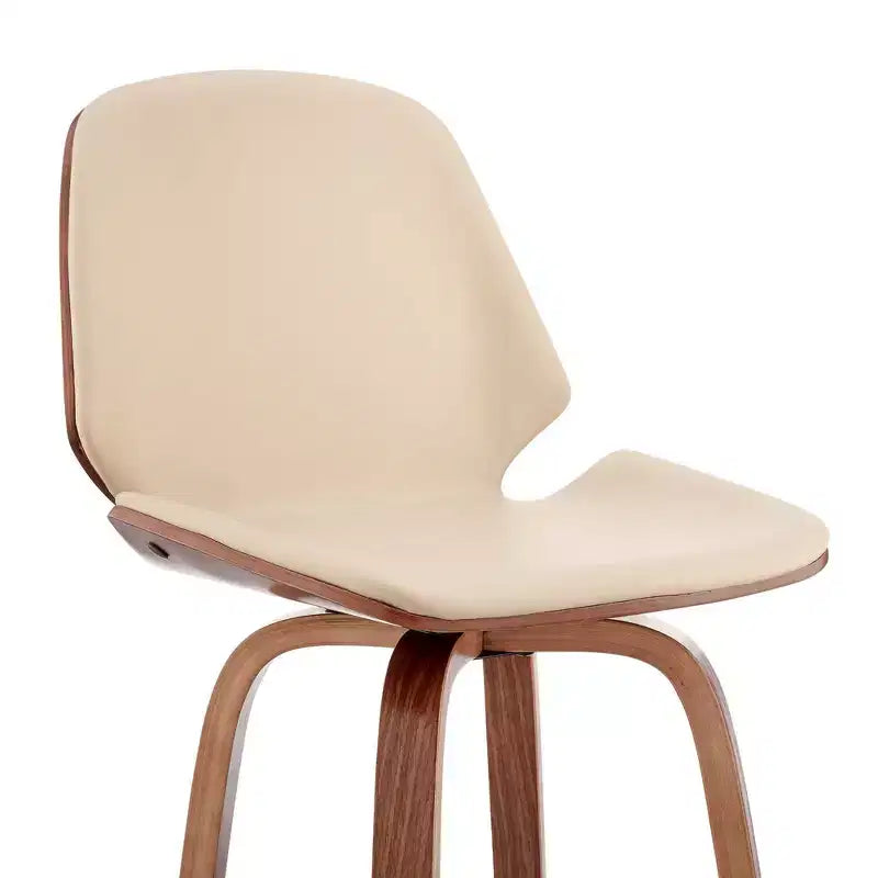 Tabouret de bar hauteur comptoir avec assise en cuir