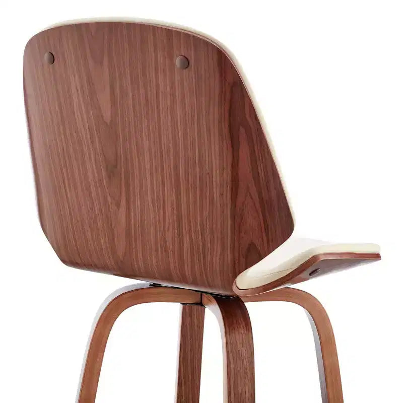 Tabouret de bar hauteur comptoir avec assise en cuir