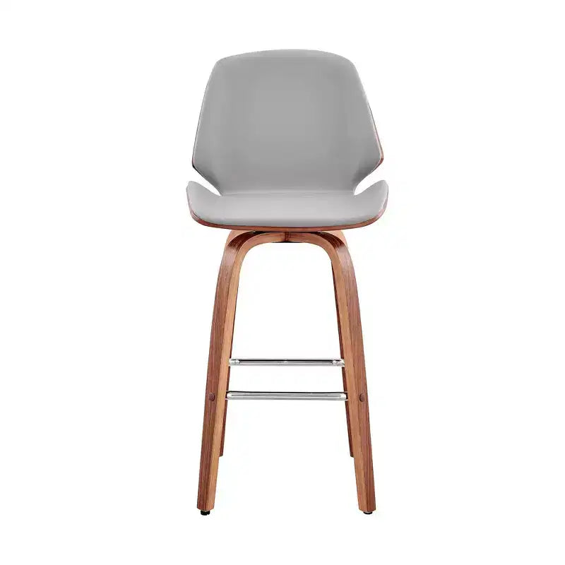 Tabouret de bar hauteur comptoir avec assise en cuir
